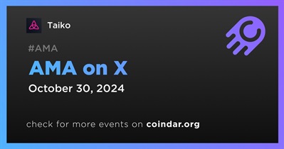 Taiko to Hold AMA on X on October 30th