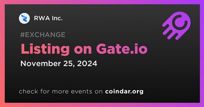 RWA Inc. to Be Listed on Gate.io on November 25th