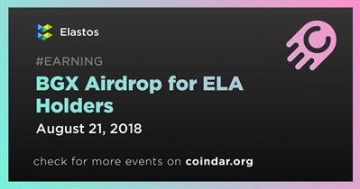 BGX Airdrop for ELA Holders