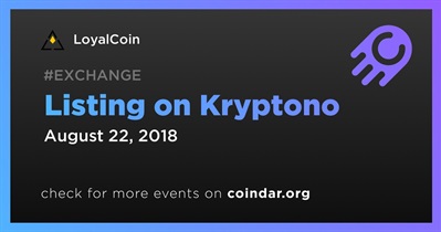 Listing on Kryptono