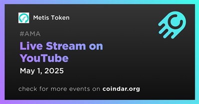 Metis Token to Hold Live Stream on YouTube on May 1st