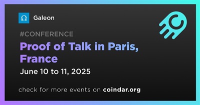 Galeon to Participate in Proof of Talk in Paris on June 10th