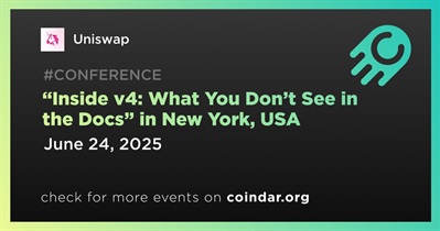 Uniswap to Hold Inside v4: What You Don’t See in the Docs in New York on June 24th