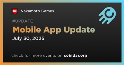 Nakamoto Games to Release Mobile App Update