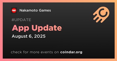 Nakamoto Games to Release App Update