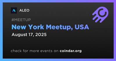 ALEO to Host Meetup in New York on August 17th
