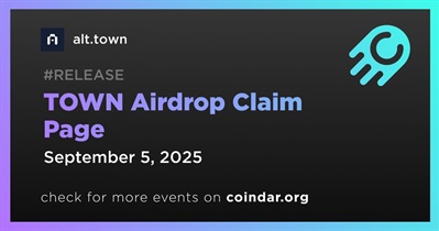 Alt.town to Open TOWN Airdrop Claim Page on September 5
