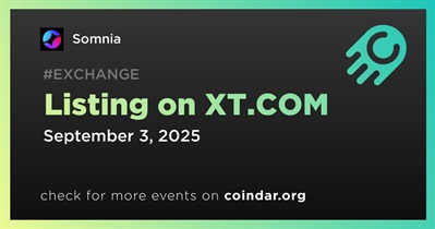 Somnia to Be Listed on XT.COM