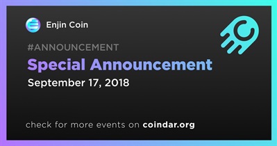 Special Announcement