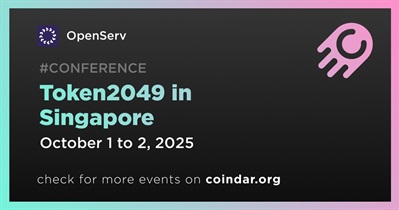 OpenServ to Participate in Token2049 in Singapore on October 1st