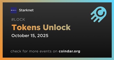 5.64% of STRK Tokens Will Be Unlocked on October 15th