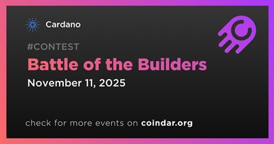 Cardano to Host Battle of the Builders on November 11th