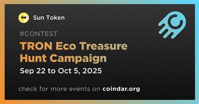 Sun Token to Host TRON Eco Treasure Hunt Campaign