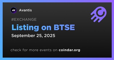 Avantis to Be Listed on BTSE on September 25th