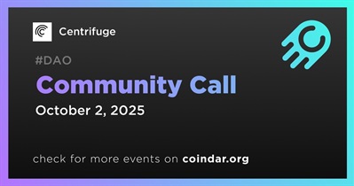 Centrifuge to Host Community Call on October 2nd