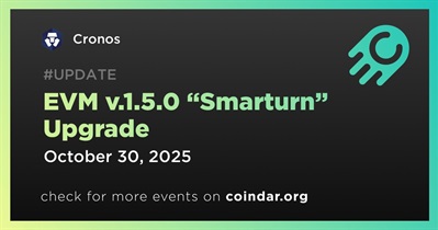 Cronos to Launch EVM v.1.5.0 “Smarturn” Upgrade on October 30