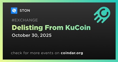 STON to Be Delisted From KuCoin on October 30th