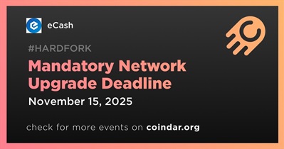 eCash Prepares for Mandatory Network Upgrade Before November 15