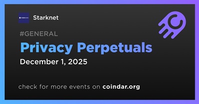 Starknet to Support Launch of Privacy Perpetuals on December 1