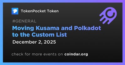 TokenPocket to Move Kusama and Polkadot to Custom List on December 2