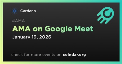 Cardano to Hold AMA on Google Meet on January 19
