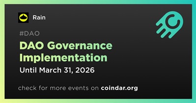 Rain to Implement DAO Governance in Q1
