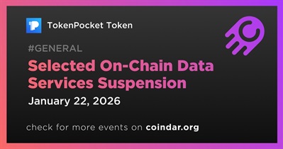 TokenPocket to Suspend Selected On-Chain Data Services for Three Networks
