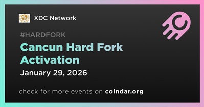 XDC Network to Activate Cancun Hard Fork on January 29