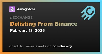 Aavegotchi to Be Delisted From Binance on February 13