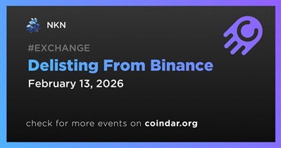 NKN to Be Delisted From Binance on February 13