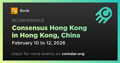 Bonk to Participate in Consensus Hong Kong in Hong Kong on February 10th