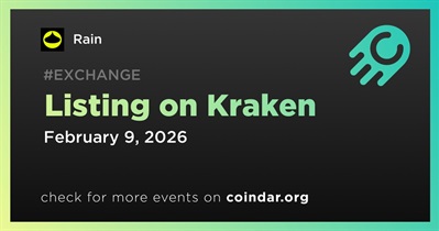 Rain to Be Listed on Kraken on February 9th