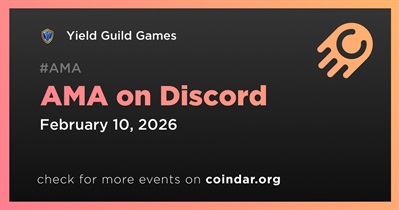 Yield Guild Games to Hold AMA on Discord on February 10