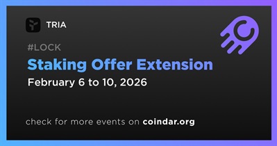 Tria Extends 15% APY Offer for TRIA Staking Vault