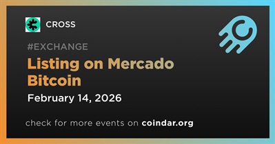 CROSS to Be Listed on Mercado Bitcoin on February 14th