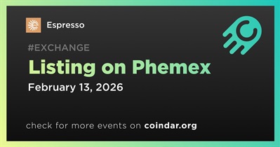Espresso to Be Listed on Phemex