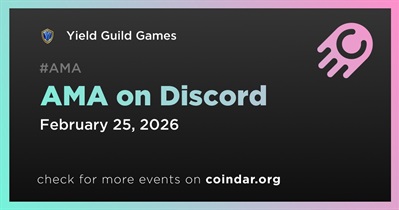Yield Guild Games to Hold AMA on Discord on February 25