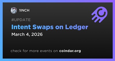 1inch Enables Intent-Based Swaps in Ledger Wallet