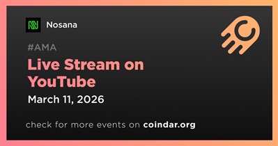 Nosana to Hold Live Stream on YouTube on March 11th