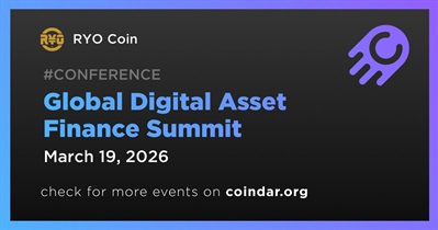 RYO Coin to Participate in Global Digital Asset Finance Summit