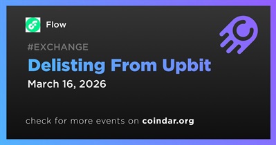 Flow Delisted From Upbit on March 16