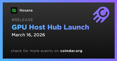 Nosana Released GPU Host Hub on March 16th