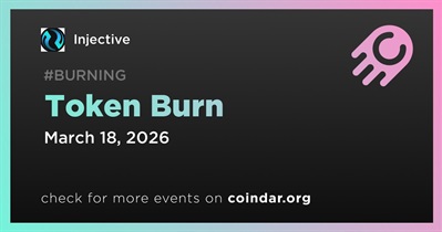 Injective to Hold Token Burn on March 18