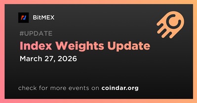 BitMEX to Update Index Weights on March 27th