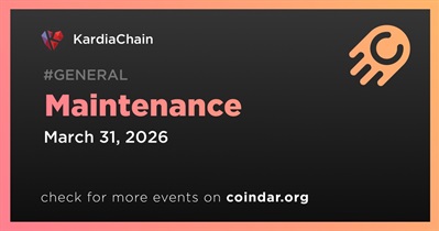 KardiaChain to Conduct Scheduled Maintenance on March 31st