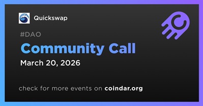 Quickswap to Host Community Call on March 20th
