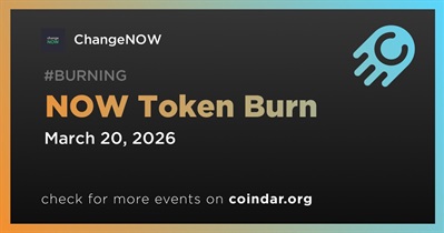 ChangeNOW Completed NOW Token Burn