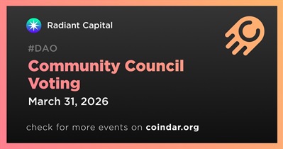 Radiant Capital Opened Community Council Voting
