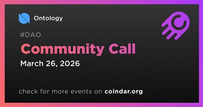 Ontology to Host Community Call on March 26th