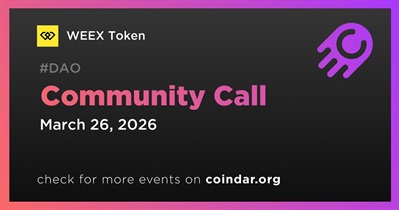 WEEX Token to Host Community Call on March 26th